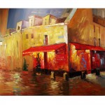 Schilderij Impressionisme John Frel Colors of Montmartre Art Unica